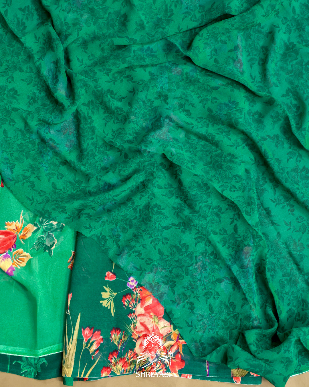Floral Georgette Saree