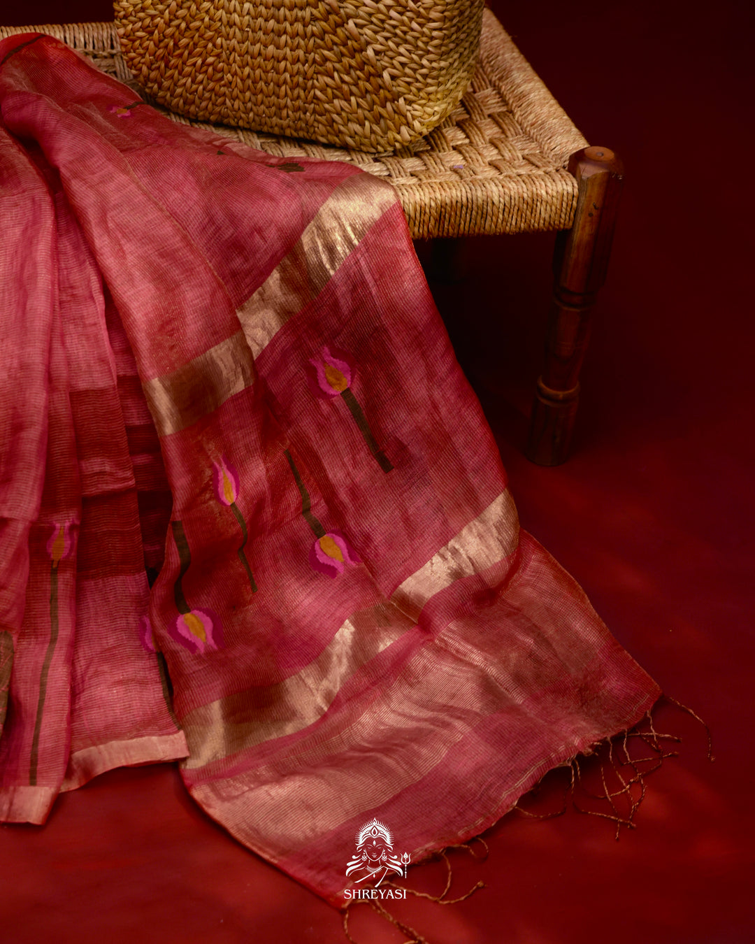 Silk Linen Saree