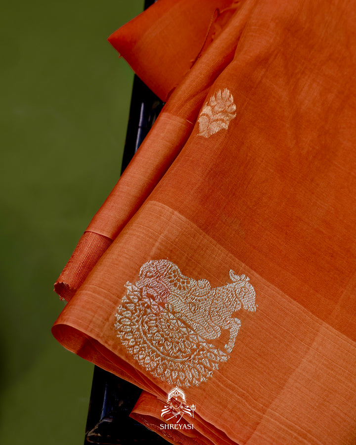 Handloom Banarasi Pure Kora Silk Saree