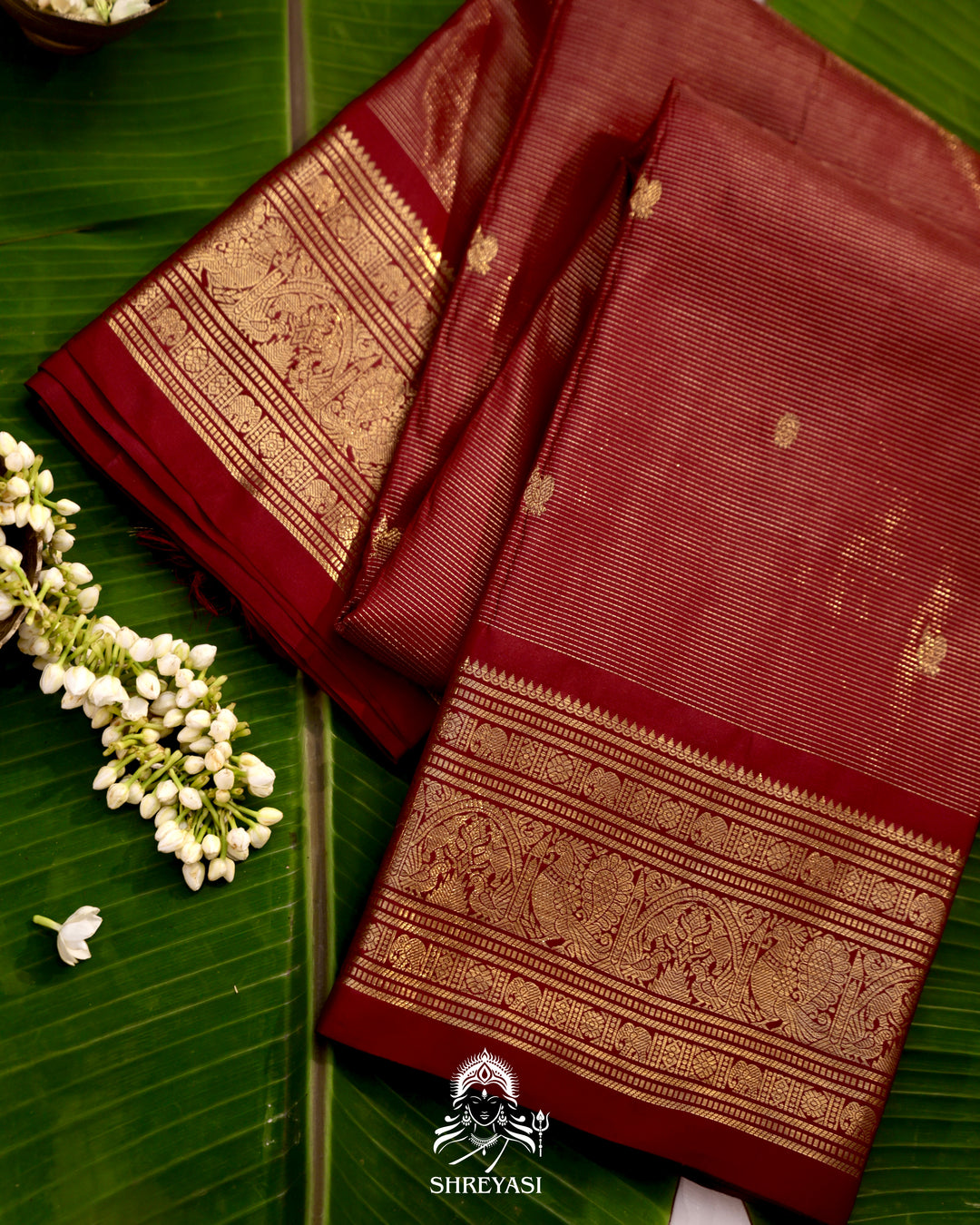 Handloom Kanjivaram Silk Saree with Real Zari
