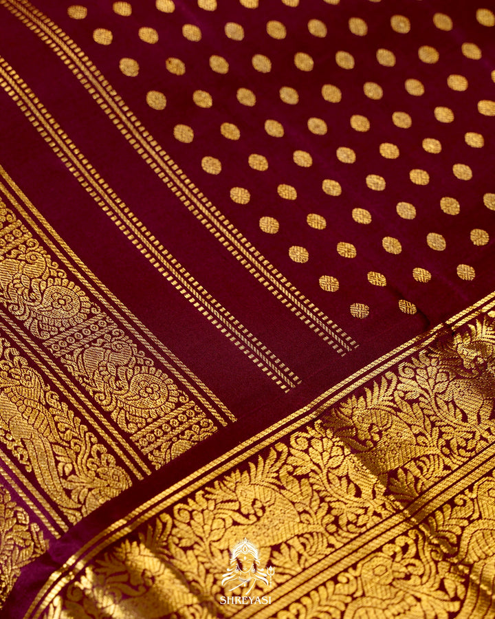 Handloom Pure Kanjivaram Silk Saree in Real Zari