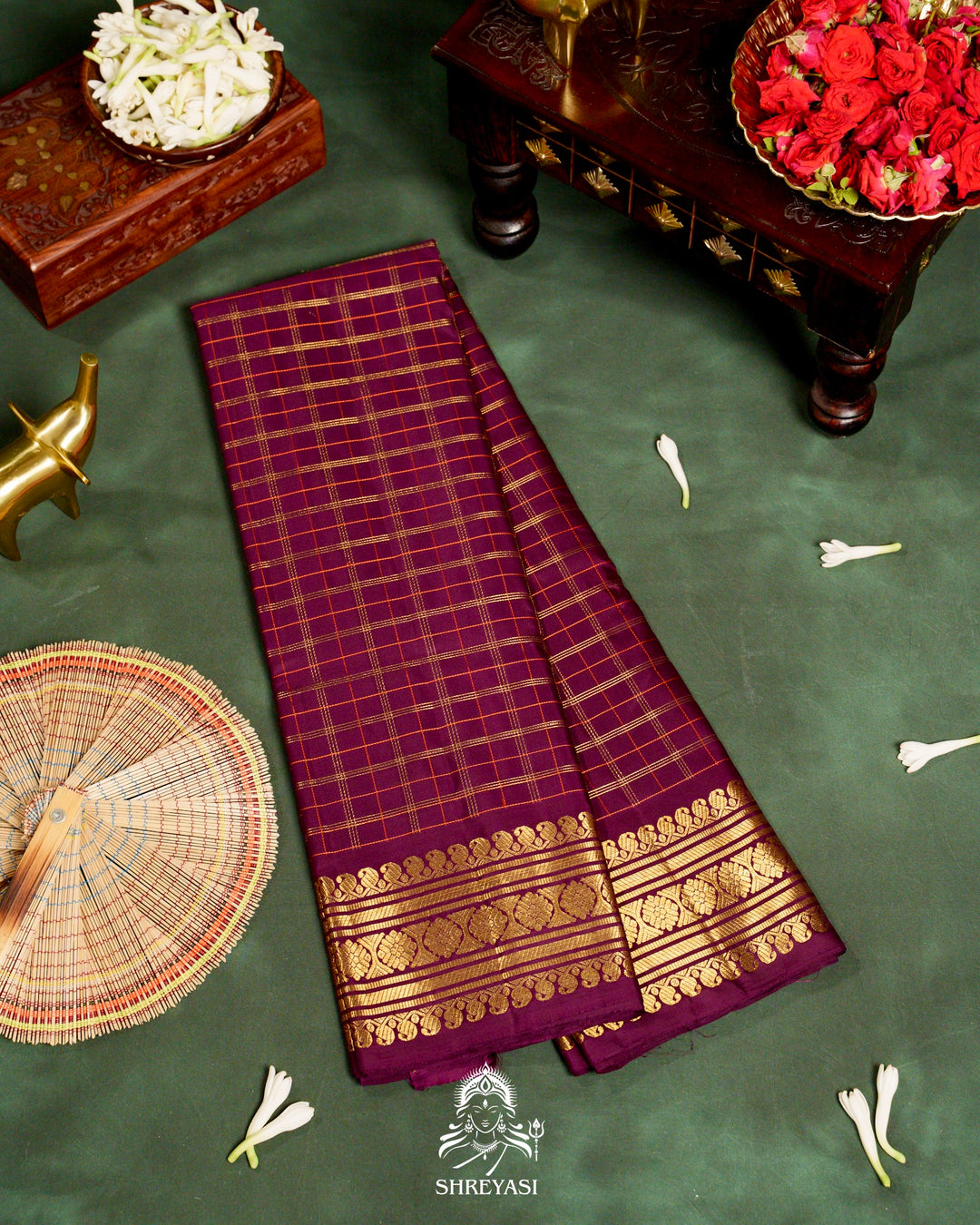 Handloom Pure Kanjivaram Silk Saree with Real Zari