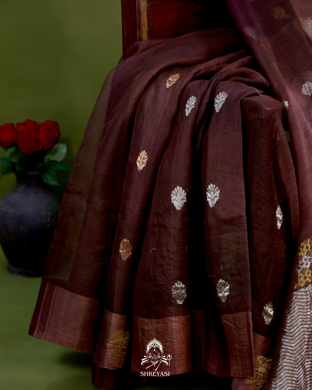 Handloom Banarasi Pure Kora Silk Saree