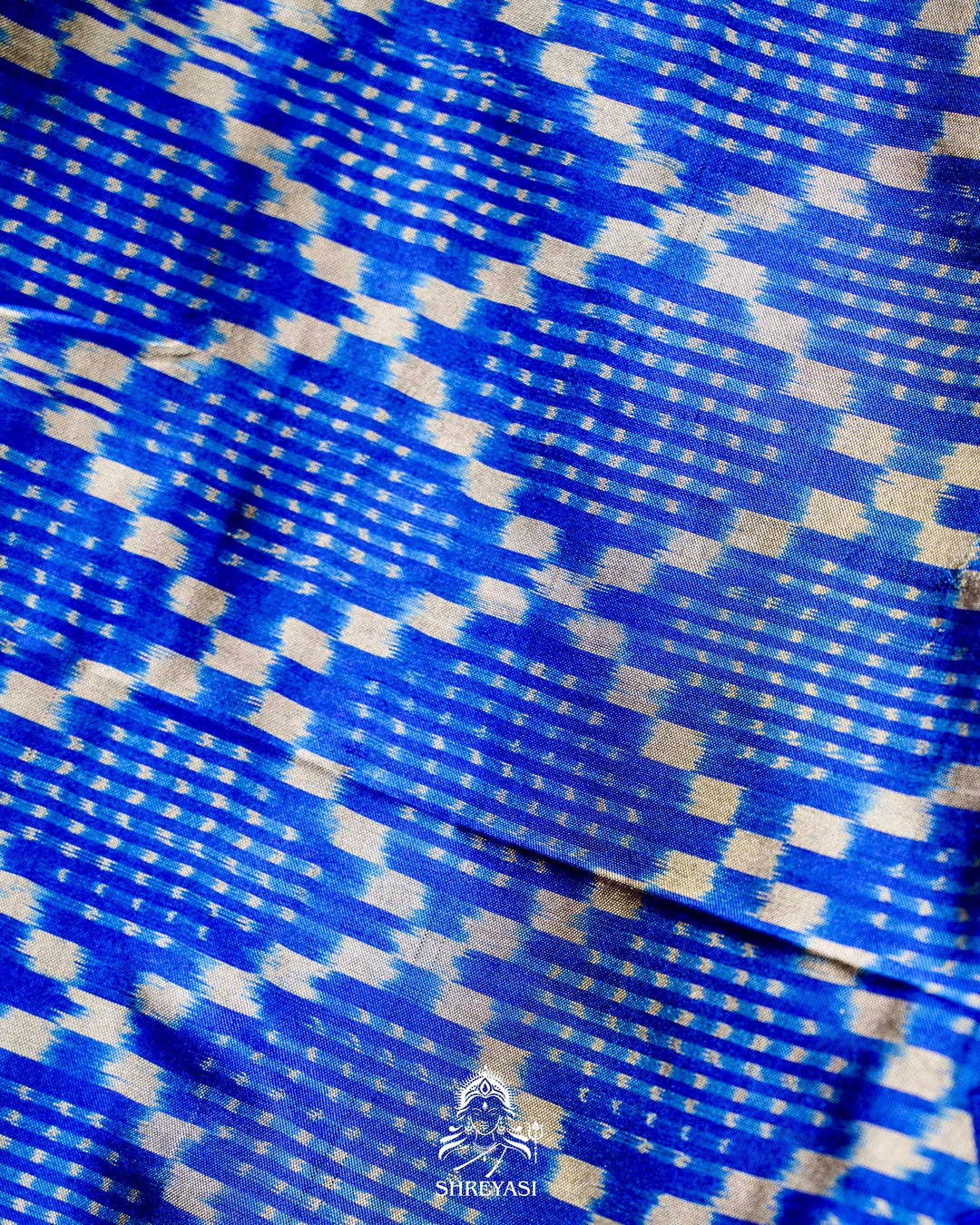 Handloom Pure Patola Silk Saree with Scalloped Floral Appliqué Embroidered Borders