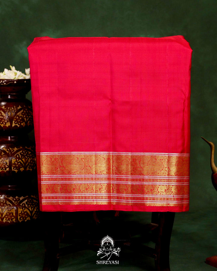 Handloom Pure Kanjivaram Silk Saree with Real Zari