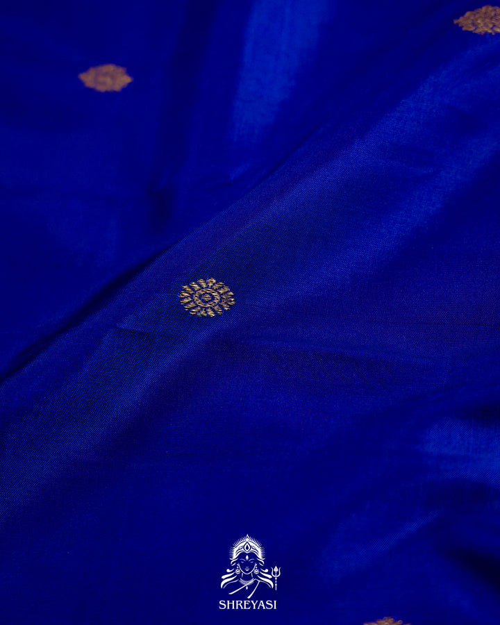 Handloom Pure Kanjivaram Silk Saree in Real Zari with Tanjore Mayil and Kamalam Artwork