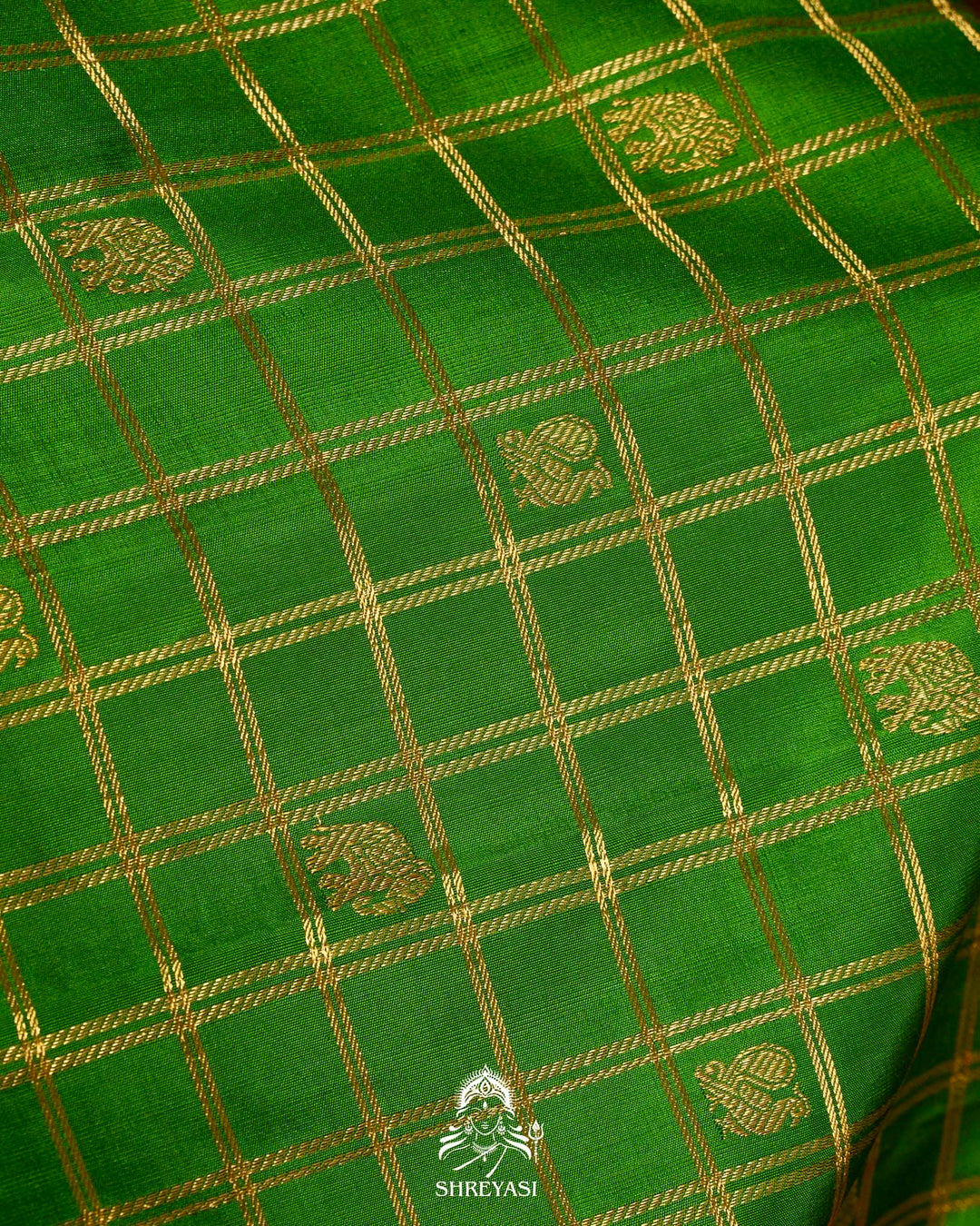 Handloom Pure Kanjivaram Silk Sarees with Real Zari and Hand Painted Tanjore Art