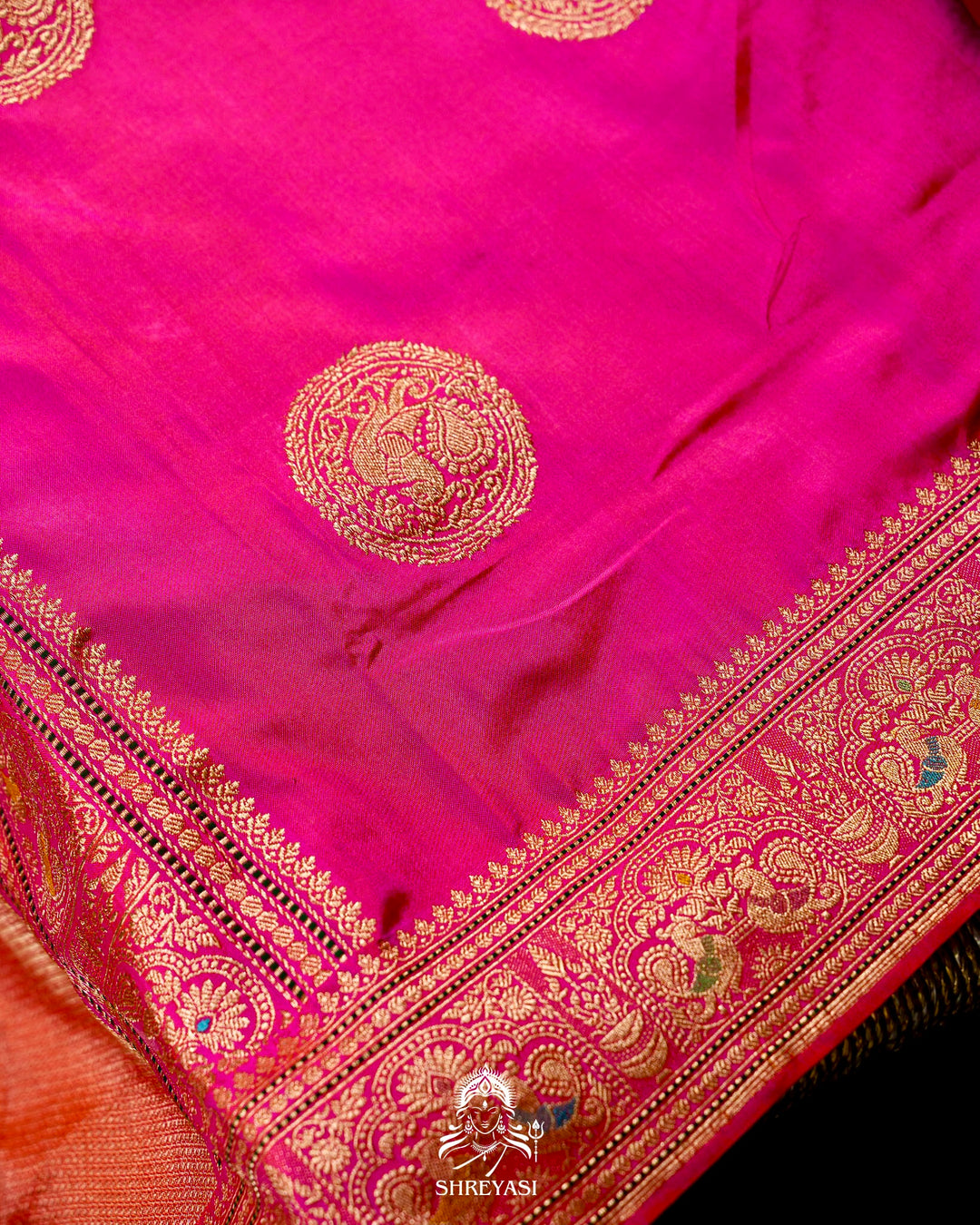Banarasi Ektara Silk Saree with Kadwa Meenakari Weaving