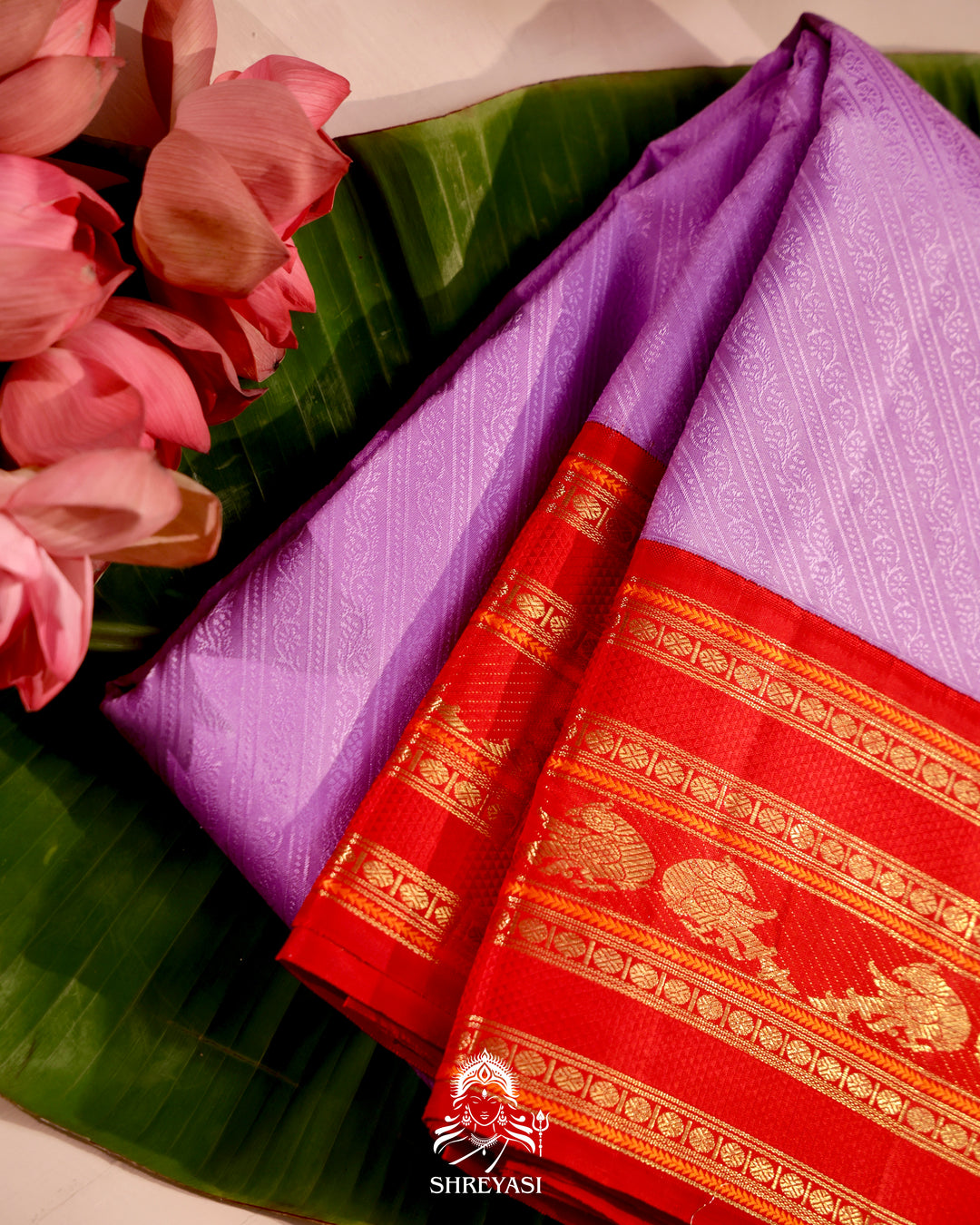 Handloom Kanjivaram Silk Saree with Real Zari