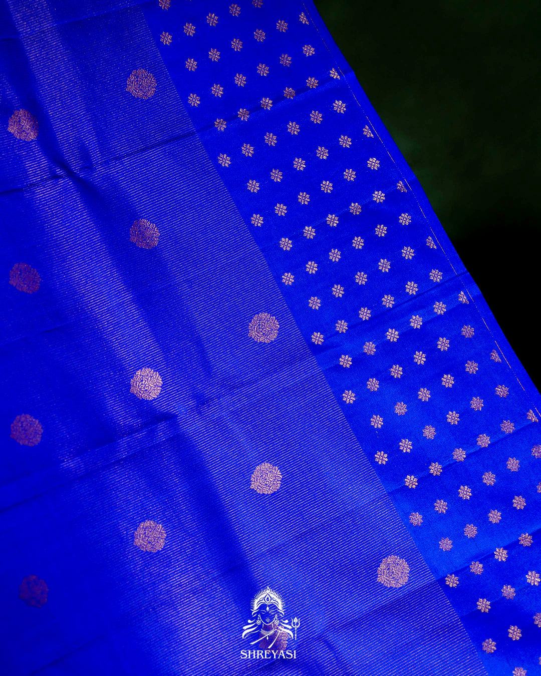 Handloom Pure Kanjivaram Silk Saree in Royal Blue