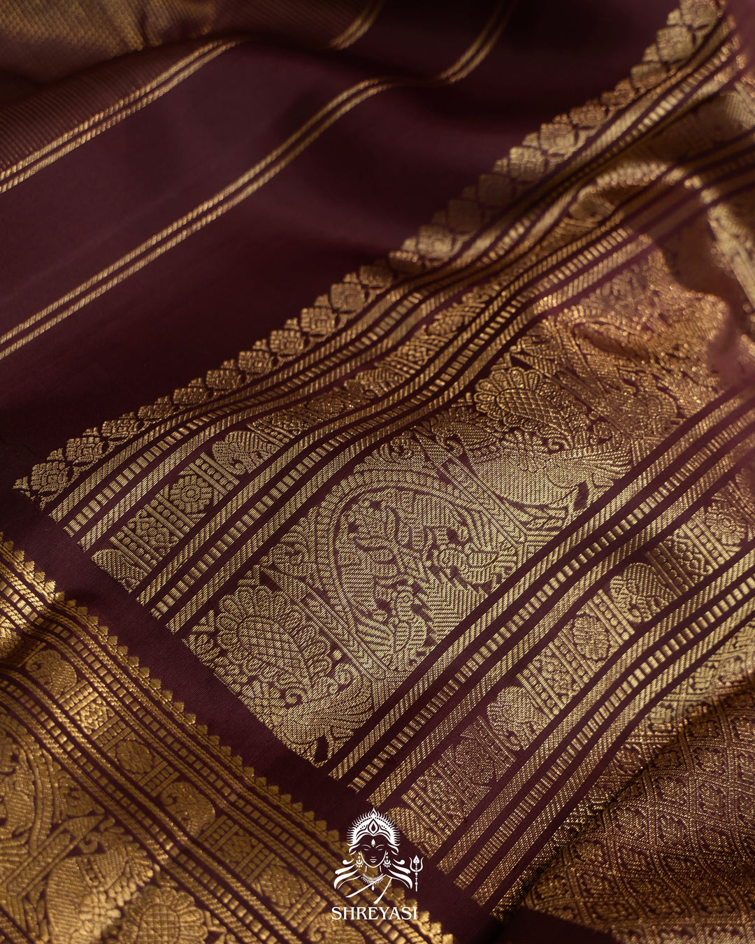 Handloom Kanjivaram Silk Saree with Real Zari