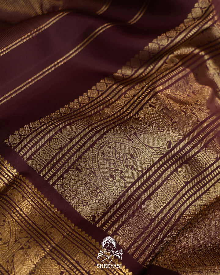 Handloom Kanjivaram Silk Saree with Real Zari