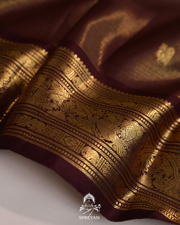 Handloom Kanjivaram Silk Saree with Real Zari
