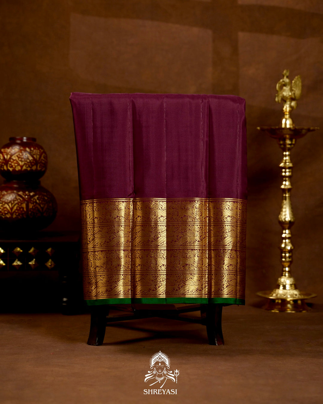 Handloom Pure Kanjivaram Silk Saree in Real Zari