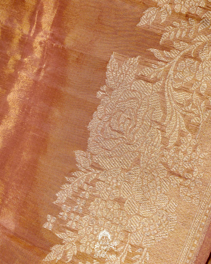 Banarasi Ektara Kora Tissue Silk Saree with Embroidered Blouse