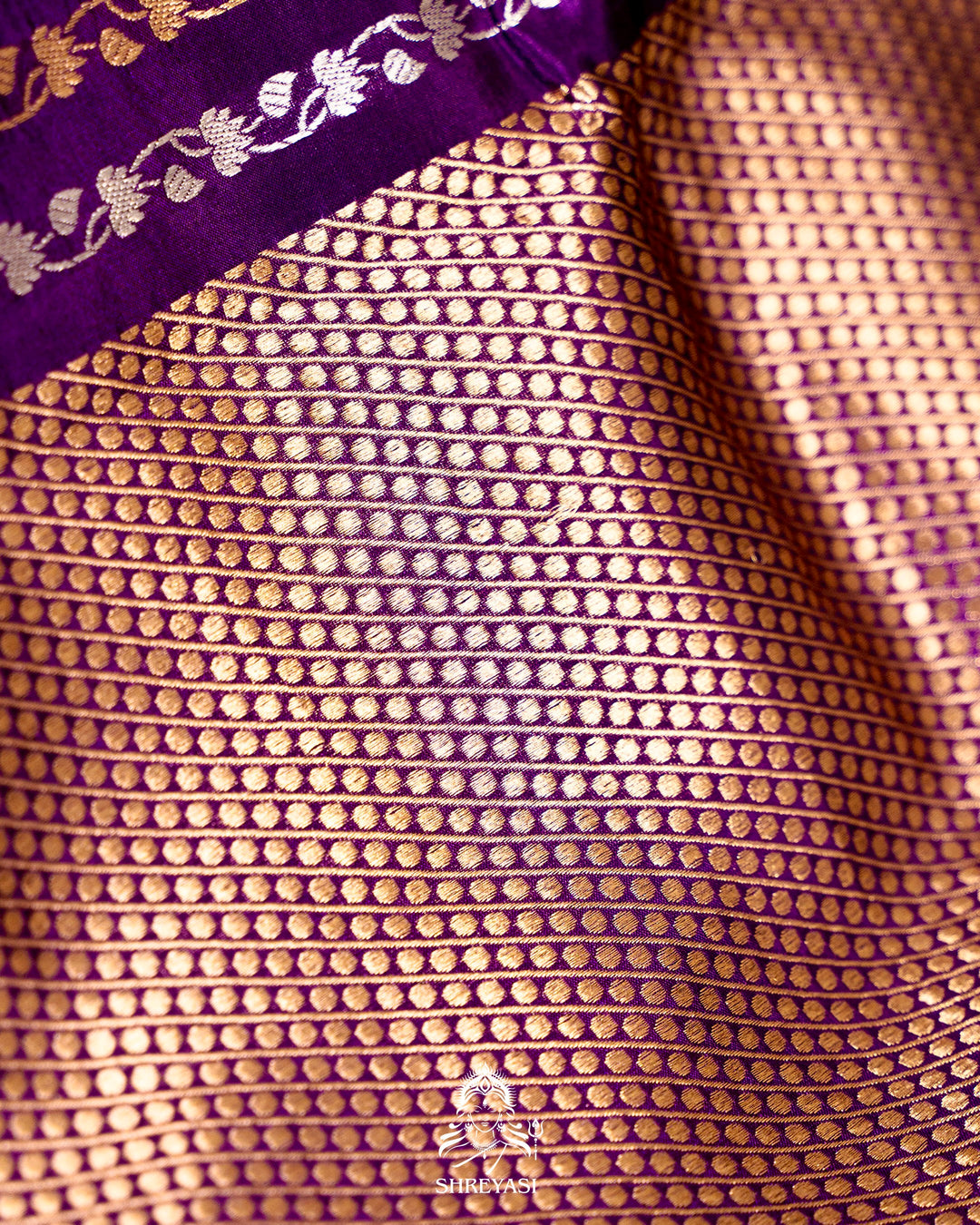 Pure Banarasi Soft Silk Saree with Mashru Border