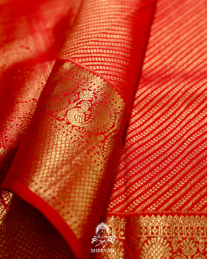 Kanjivaram Silk Saree with Real Zari