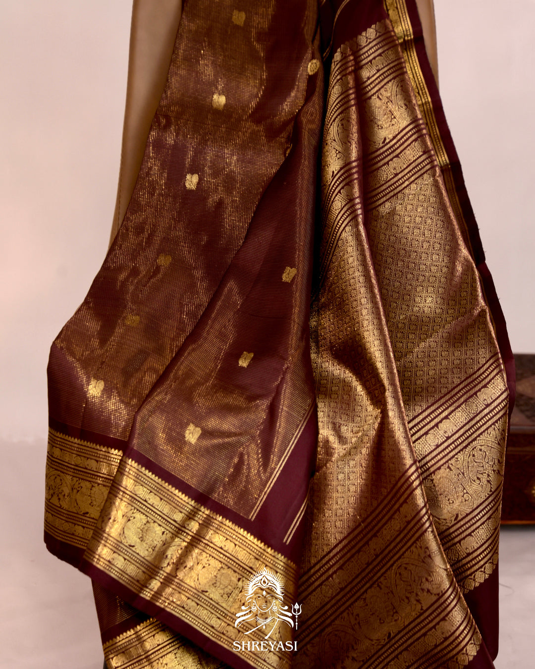 Handloom Kanjivaram Silk Saree with Real Zari