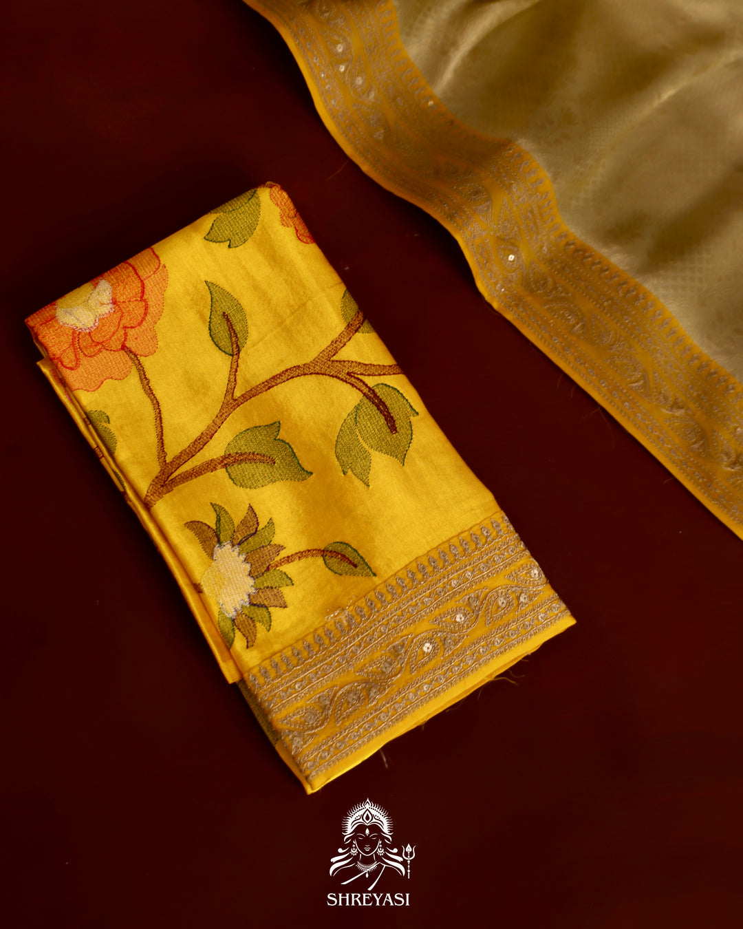 Banarasi Brocade Tissue Saree with Mashru Silk Blouse