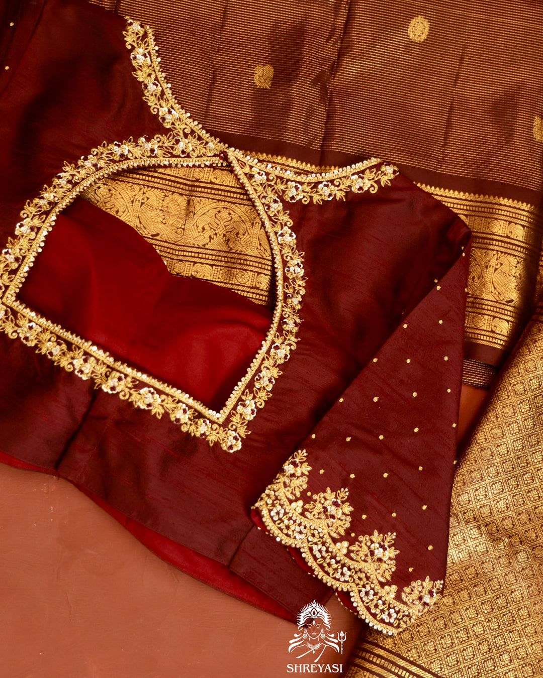 Handloom Kanjivaram Silk Saree with Real Zari