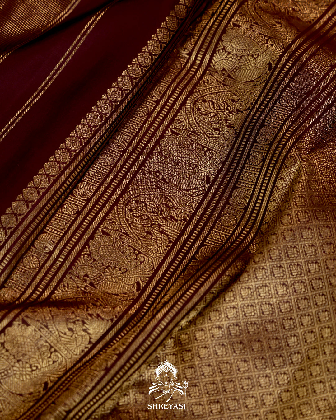 Handloom Kanjivaram Silk Saree with Real Zari
