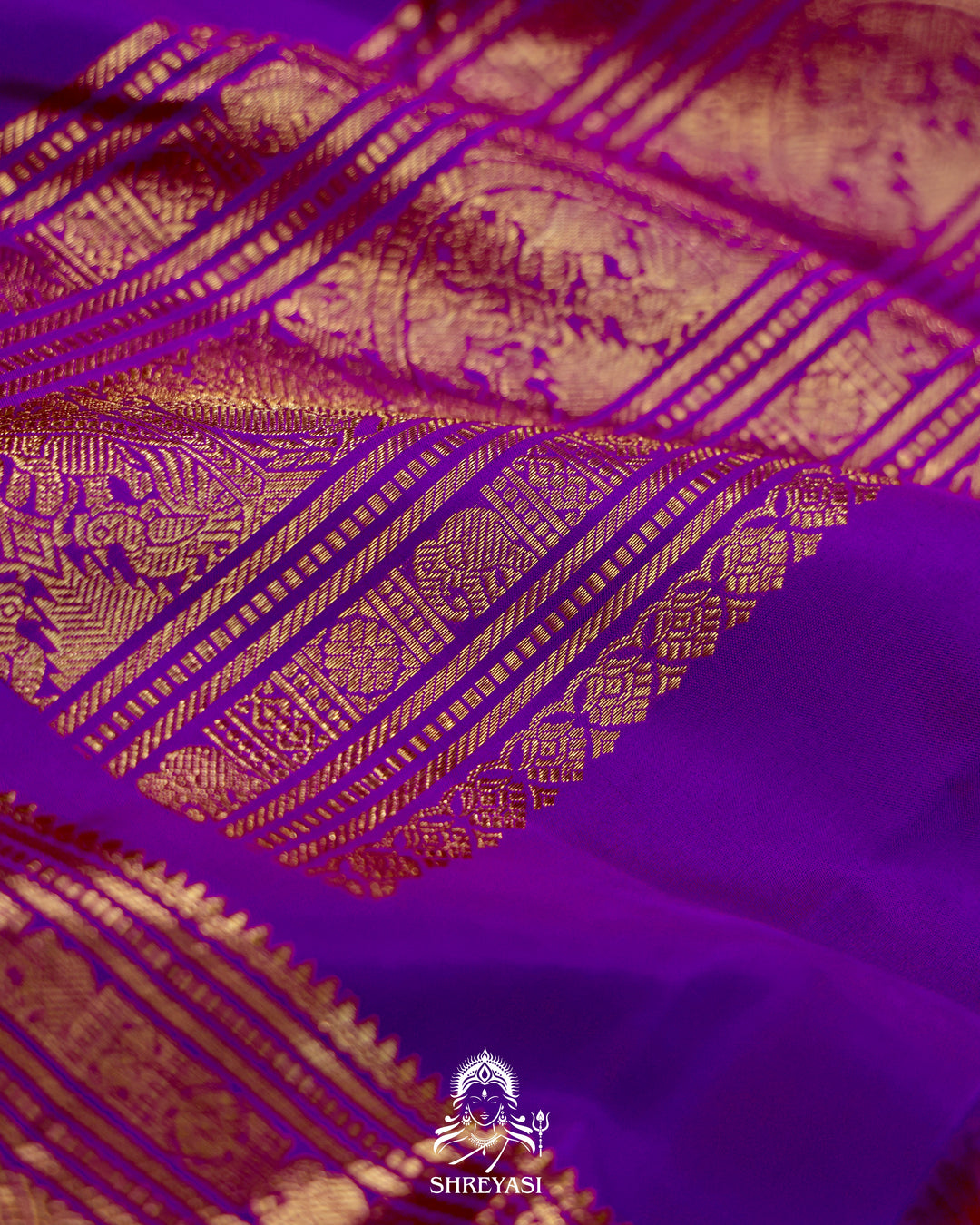 Handloom Kanjivaram Silk Saree with Real Zari