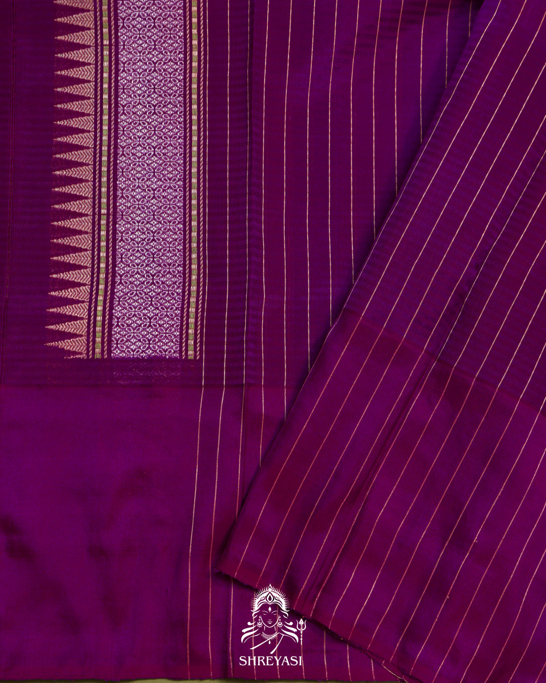 Banarasi Ektara Tissue Silk Saree with Ektara Silk Jamdani Border and Pallu