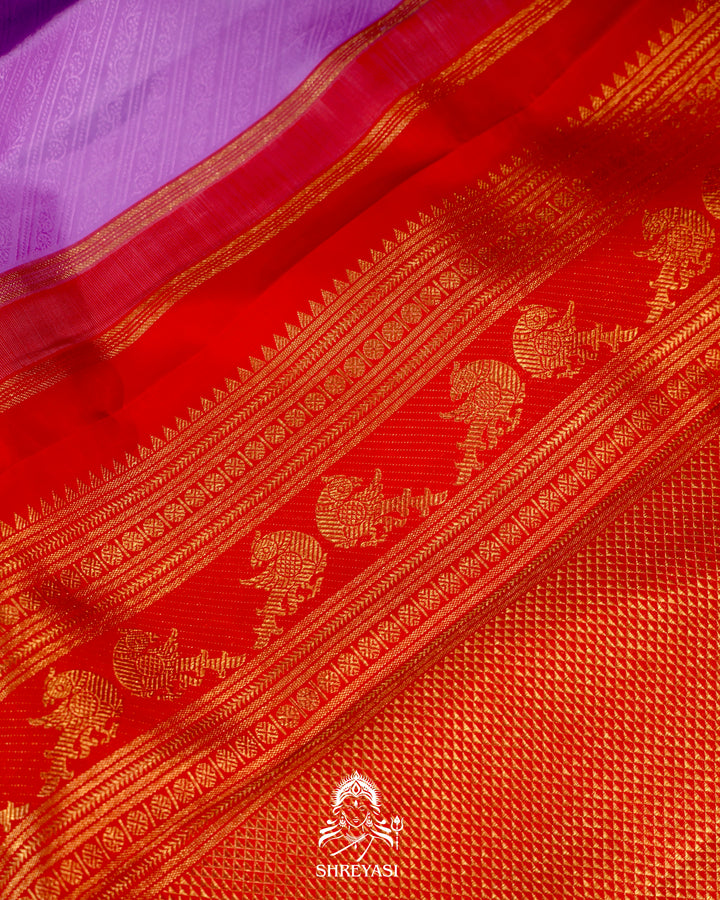 Handloom Kanjivaram Silk Saree with Real Zari
