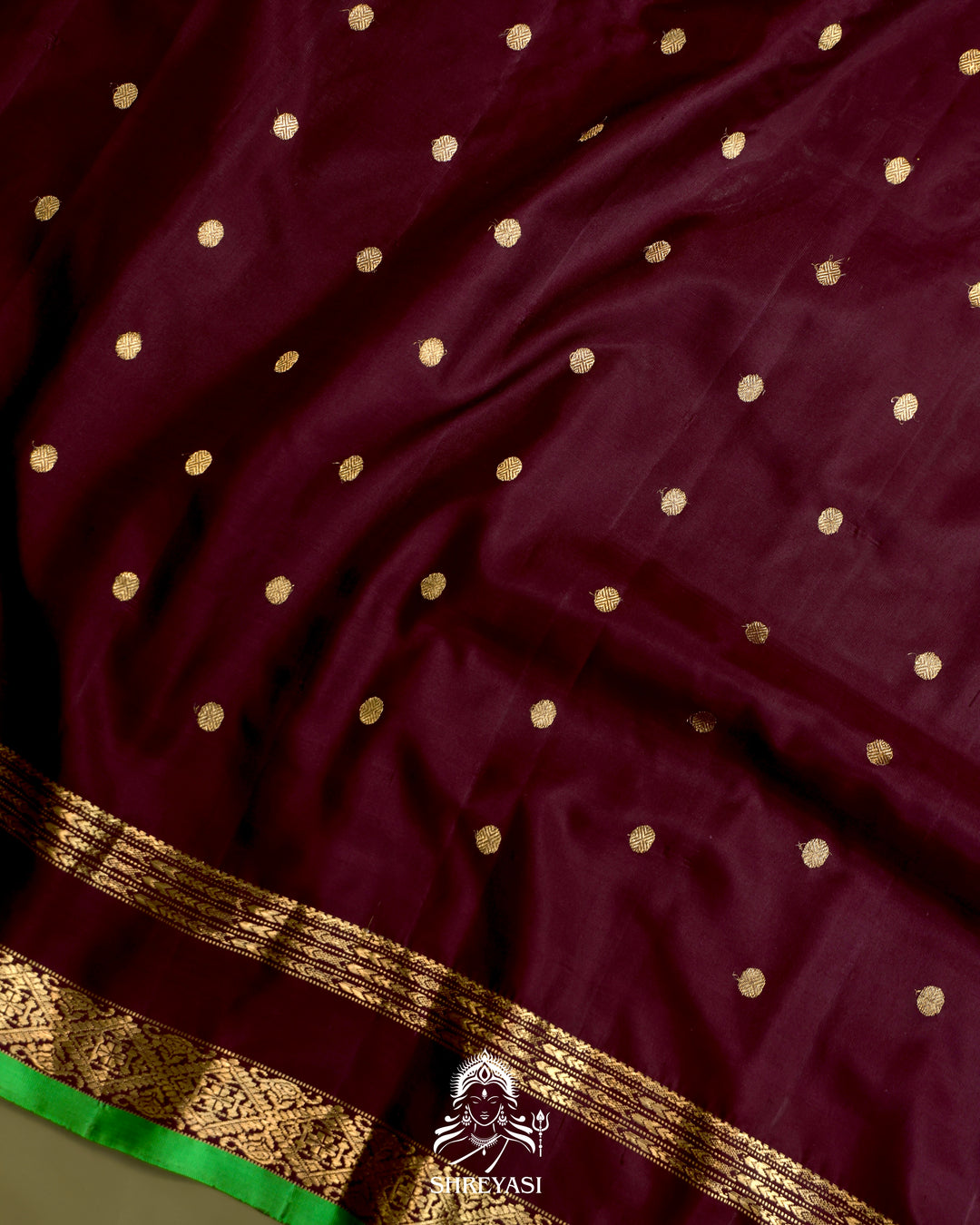 Handloom Pure Gadwal Silk Saree with Kuttu Korvai Border