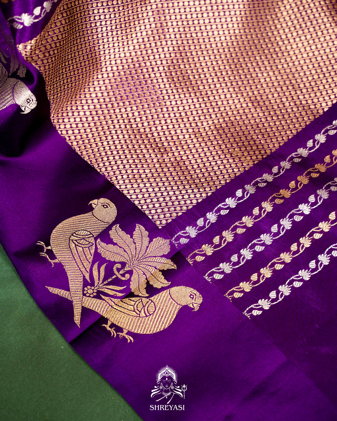 Pure Banarasi Soft Silk Saree with Mashru Border