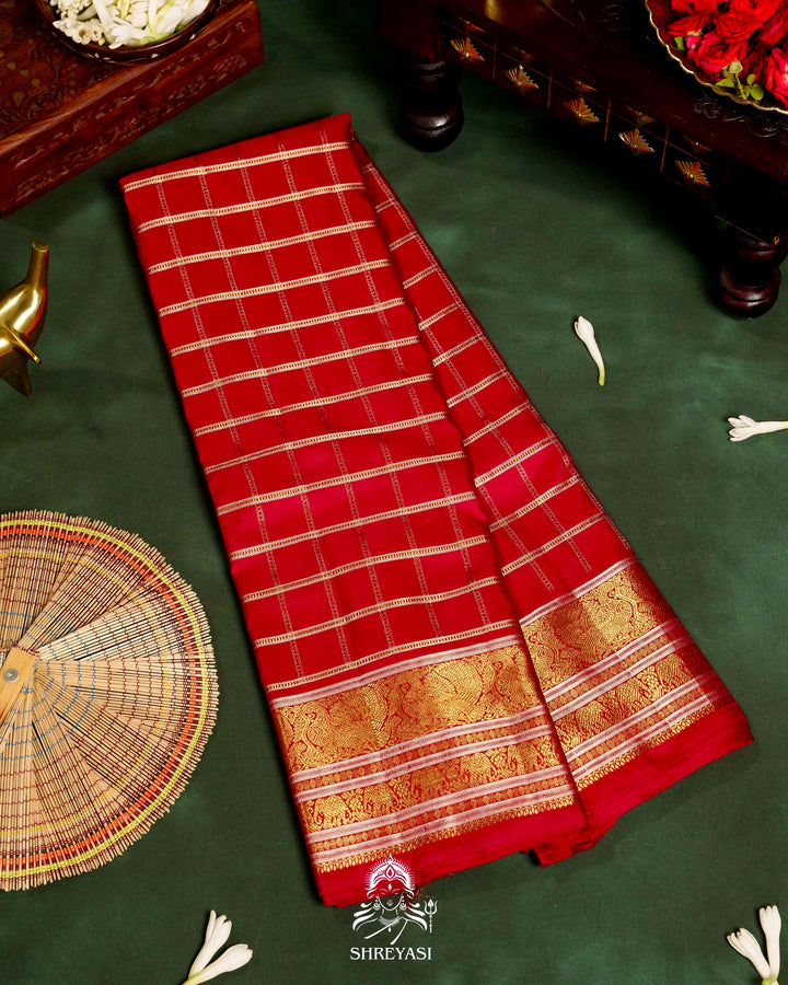 Handloom Pure Kanjivaram Silk Saree with Real Zari