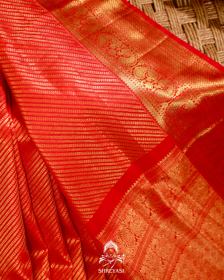 Kanjivaram Silk Saree with Real Zari