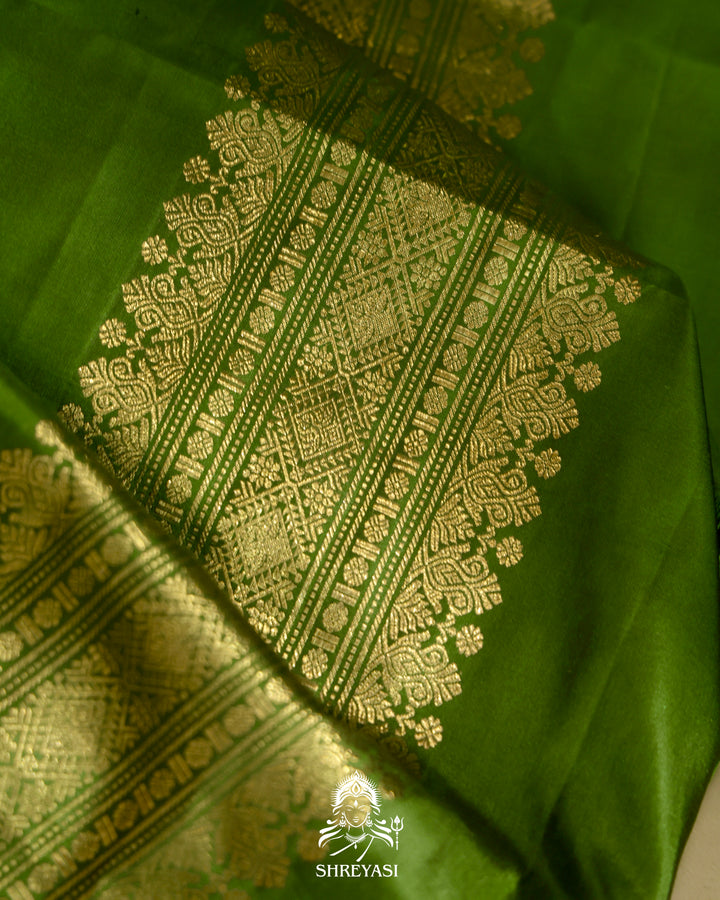 Kanjivaram Silk Saree with Real Zari and Tanjore Artwork