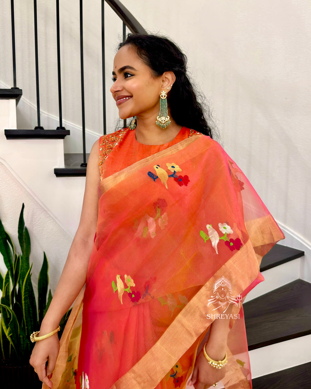 Chanderi Katan Silk Saree