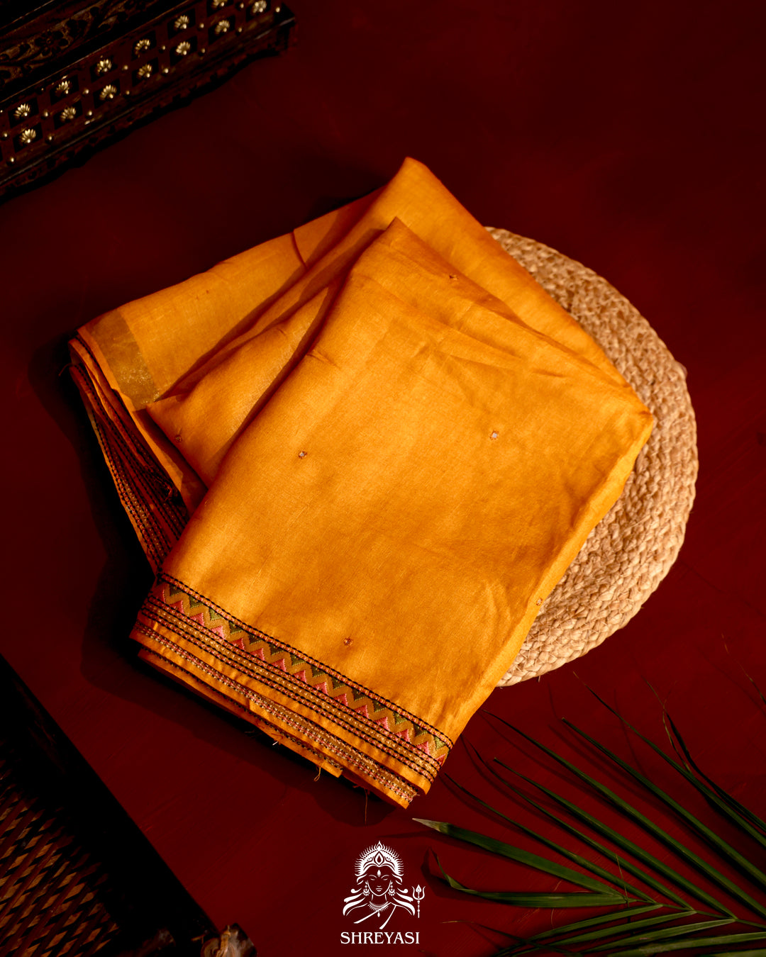 Tussar Silk Saree with Kantha Embroidery