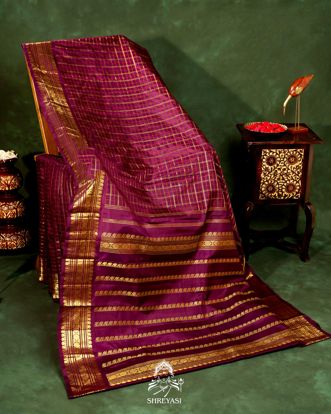 Handloom Pure Kanjivaram Silk Saree with Real Zari