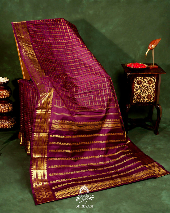 Handloom Pure Kanjivaram Silk Saree with Real Zari