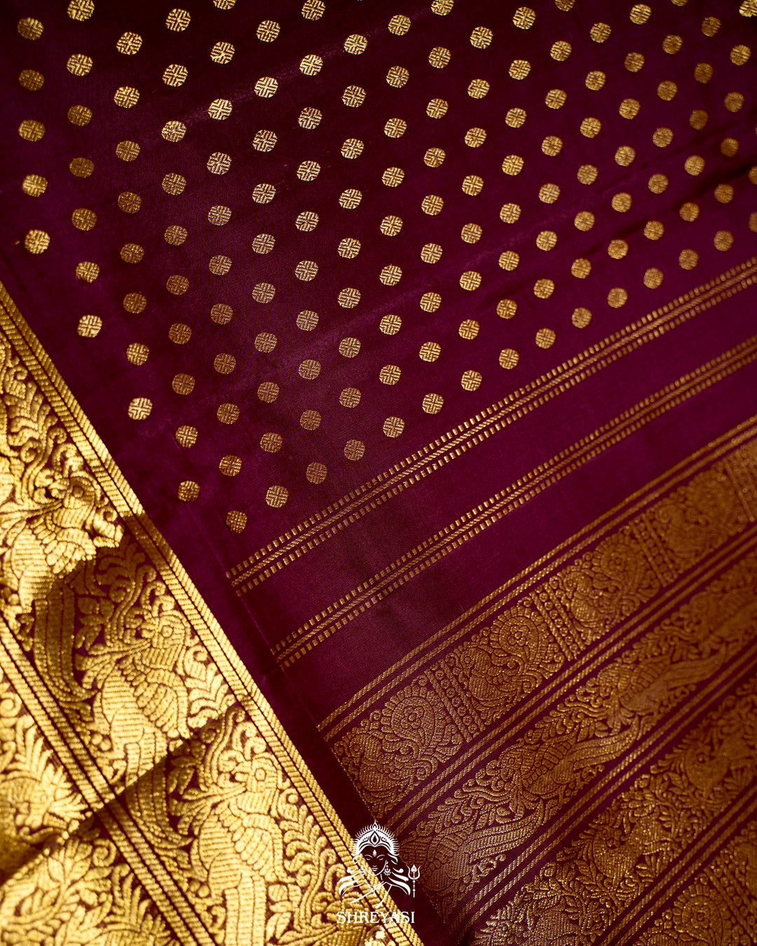 Handloom Pure Kanjivaram Silk Saree in Real Zari