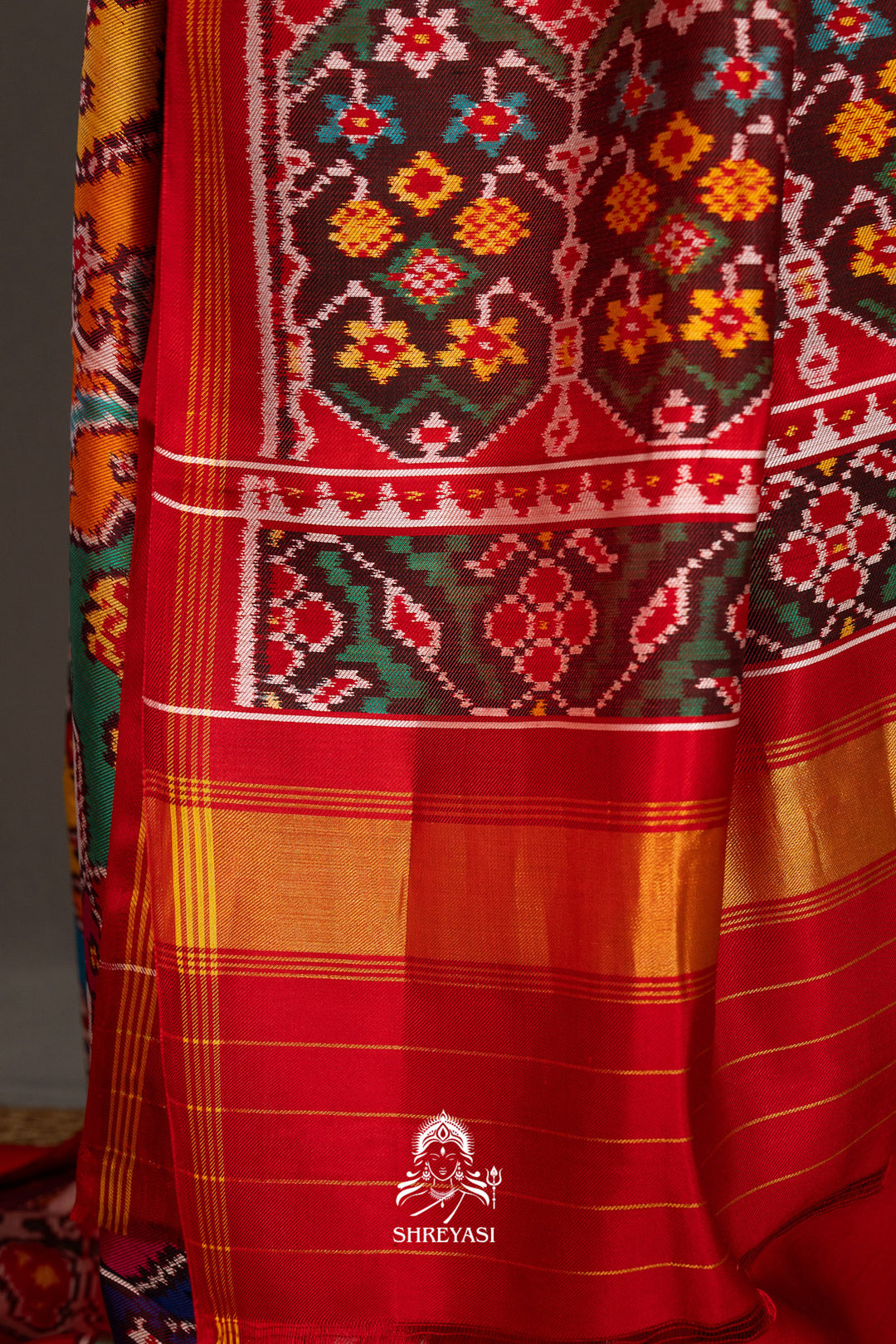Handloom Pure Twill Patola Silk Saree
