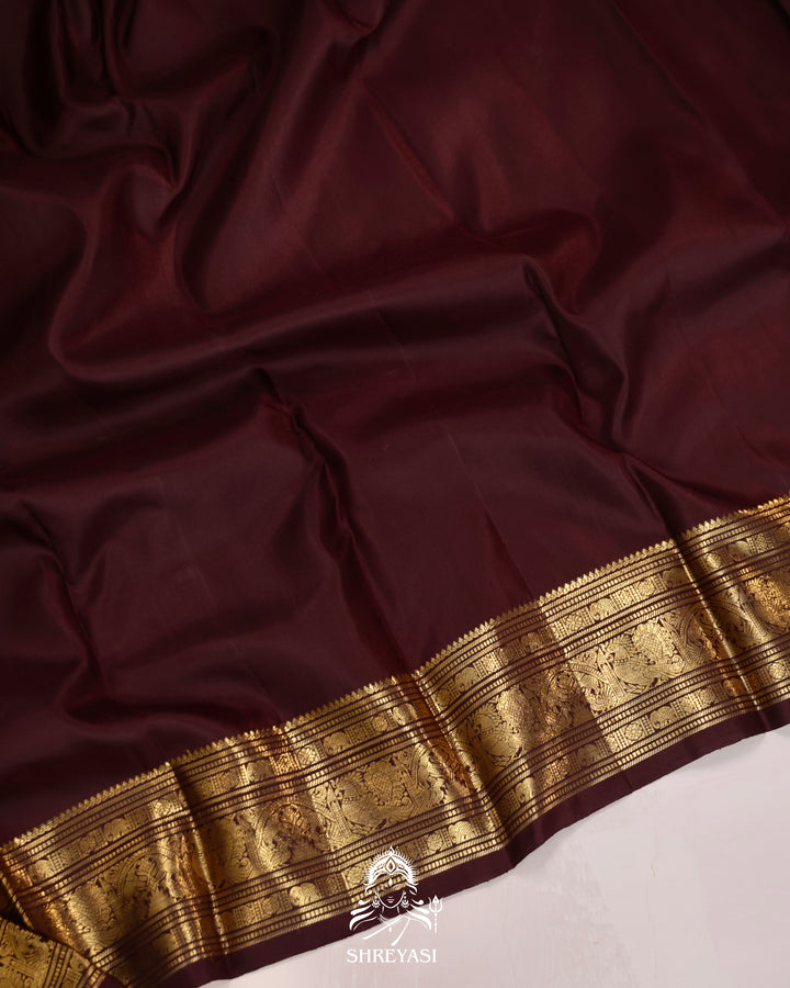 Handloom Kanjivaram Silk Saree with Real Zari