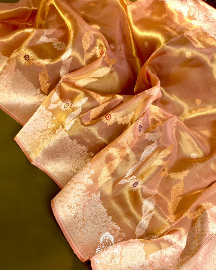 Banarasi Ektara Kora Silk Saree