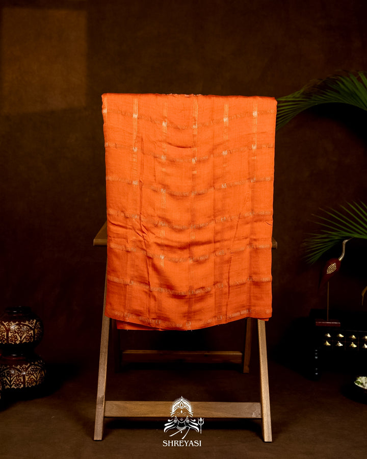 Gharchola-Style Bandhini Matka Silk Saree with Zari Checks