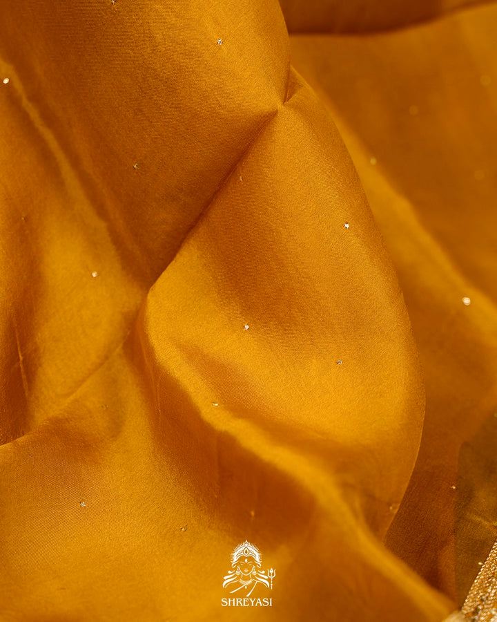 Pure Organza Silk Saree with Embellished Borders and Patola Print Silk Blouse