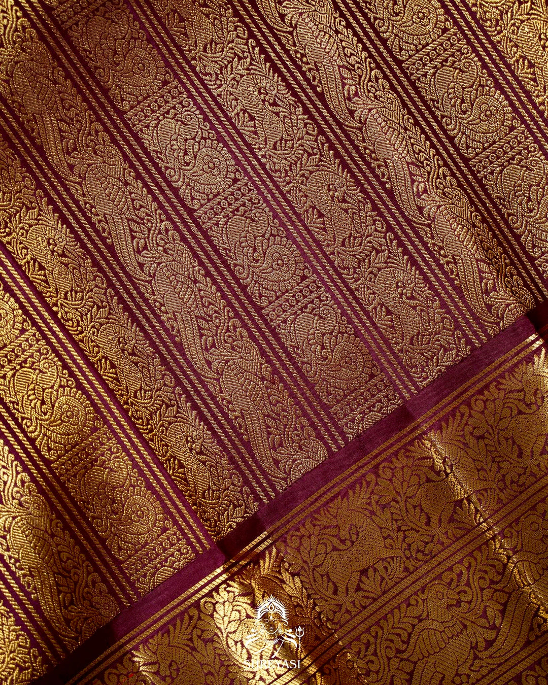 Handloom Pure Kanjivaram Silk Saree in Real Zari