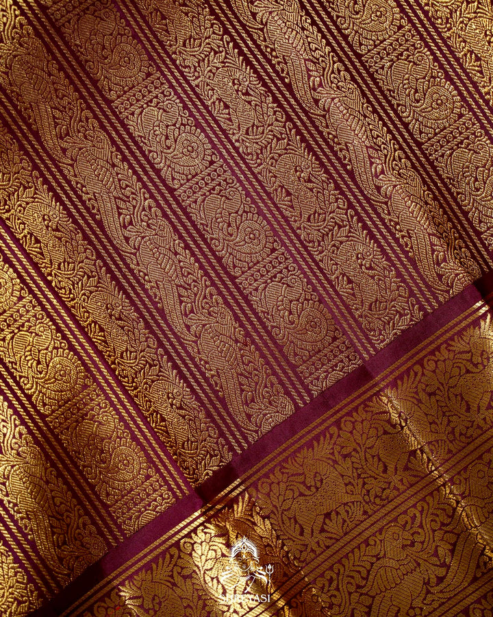 Handloom Pure Kanjivaram Silk Saree in Real Zari