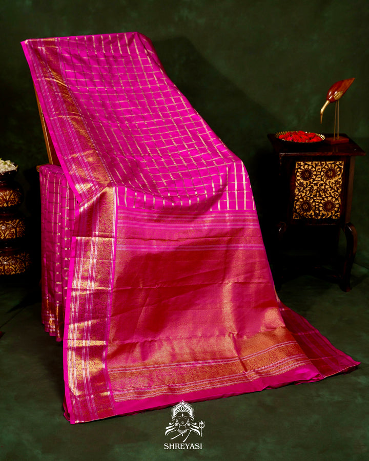 Handloom Pure Kanjivaram Silk Saree with Real Zari