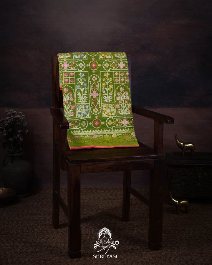 Handloom Banarasi Pure Cotton Jamdani Saree