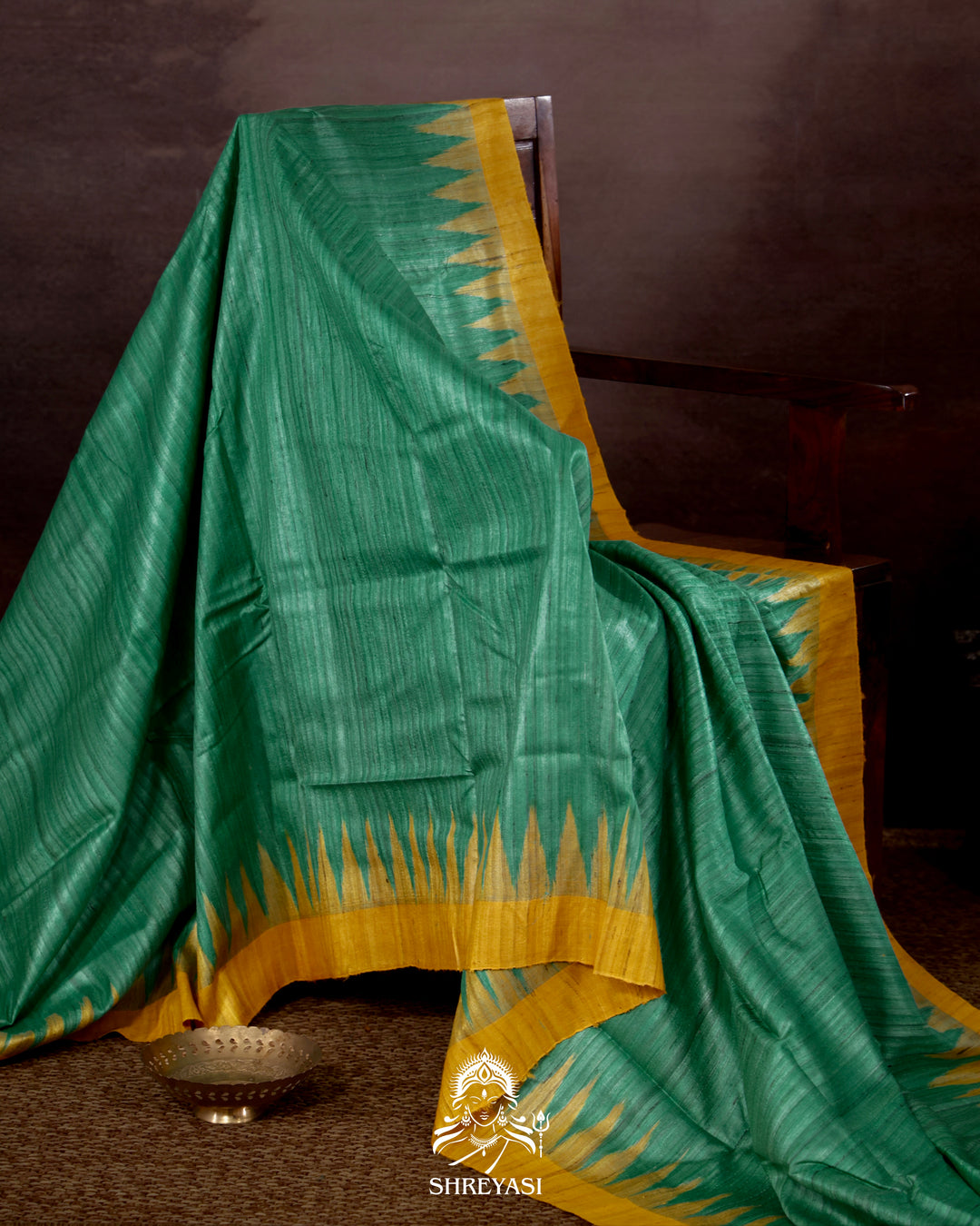 Handloom Pure Gopalpur Tussar Silk Saree with Ikat Pallu