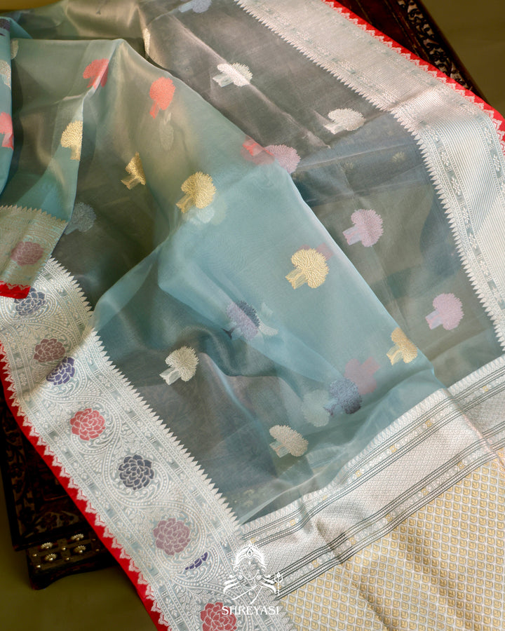 Banarasi Ektara Kora Silk Saree