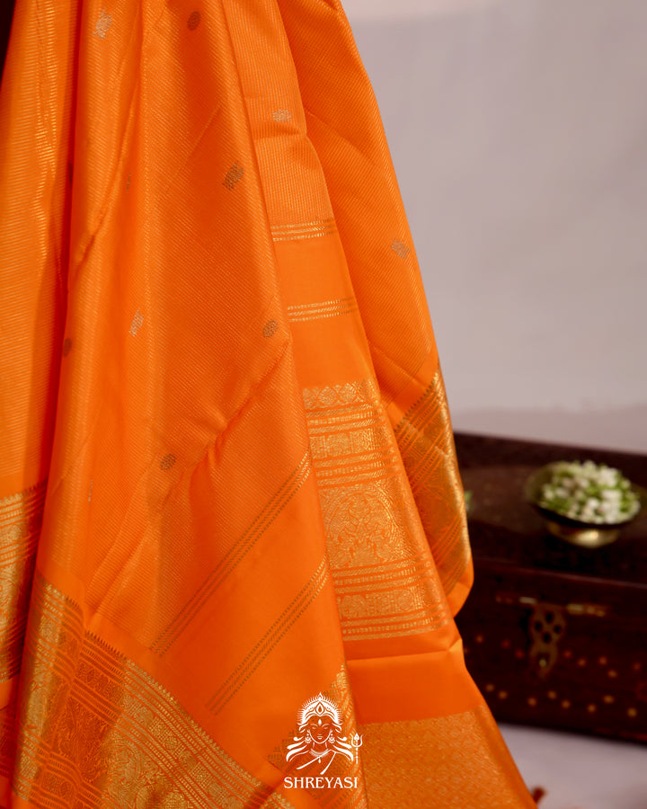 Handloom Kanjivaram Silk Saree with Real Zari